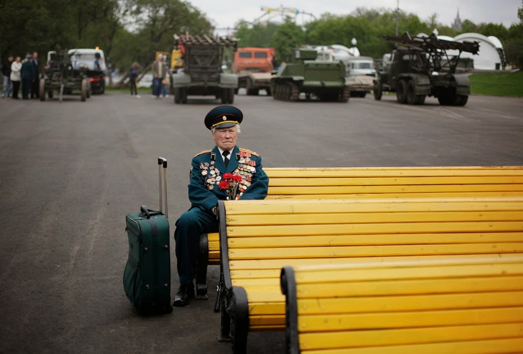 Москва Русия Понеделник 9 май 2011 парк Горки  
Беларуският ветеран от