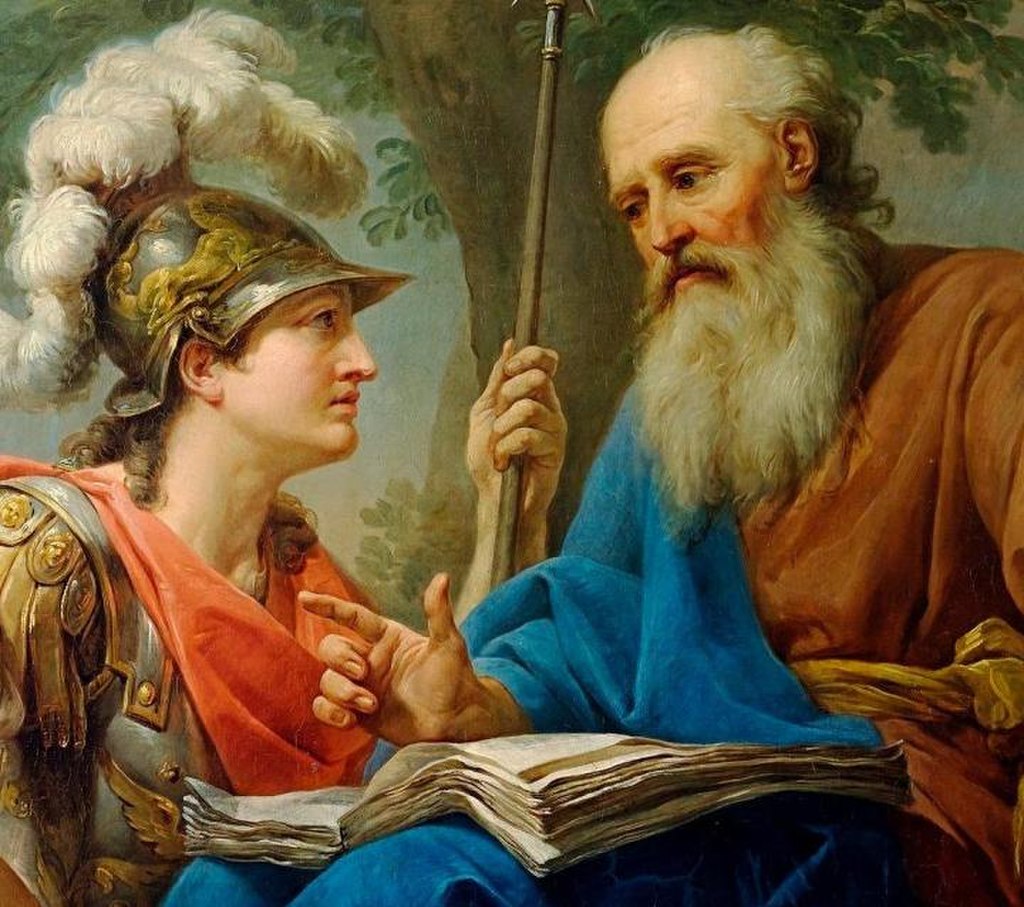 Франсуа-Андре Венсан. Сократ обучает Алкивиада, 1776